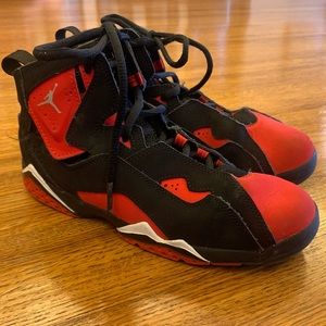 Jordan 3Y black and red shoes